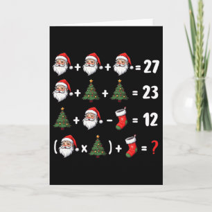 Lustig 67 Sechs Sieben Weihnachtsmann Baum Mathele Karte