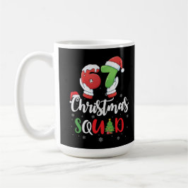 Lustig 67 Six Seven Brianrot Weihnachts-Team Kaffeetasse