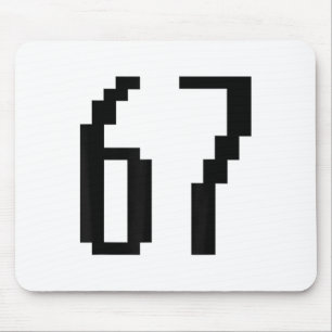 Lustig 67 Six Seven Meme Paar passend Retro Arca Mousepad