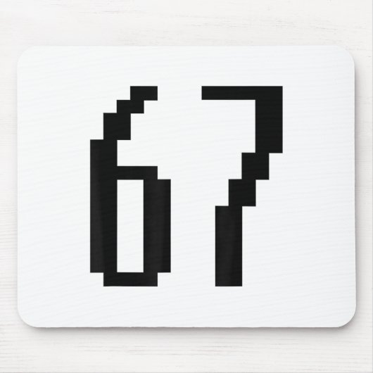 Lustig 67 Six Seven Meme Paar passend Retro Arca Mousepad (Vorne)