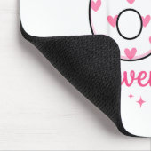 Lustig 67 Süße Sechs Sieben Meme Rosa Herzen Bogen Mousepad (Ecke)