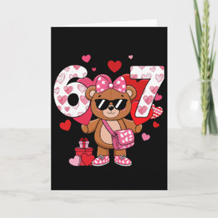 Lustig 67 Valentinstag 6 7 Sechs Sieben Meme Kinde Karte