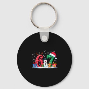 Lustig 67 Weihnachten 6 7 Sechs Sieben Meme 6 7 Pa Schlüsselanhänger