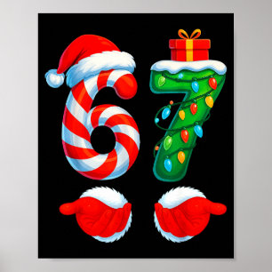 Lustig 67 Weihnachten 6 7 Sechs Sieben Meme Kinder Poster