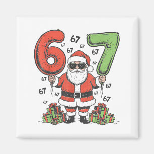 Lustig 67 Weihnachtsmann Sechs Sieben Weihnachten Magnet