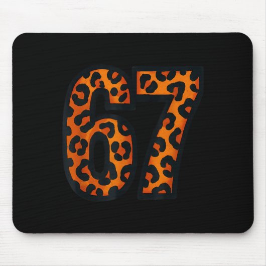 Lustig 67 Wilde Safari-Muster Leopard Mousepad (Vorne)
