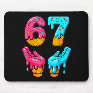 Lustig 6 7 67 Sechs Sieben Meme Mousepad