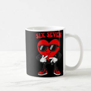 Lustig 6 7 Meme Herz Gen Alpha Sechs Sieben 67 Val Kaffeetasse