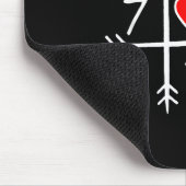 Lustig 6 7 Meme Herz Gen Alpha Six Seven 67 Valent Mousepad (Ecke)