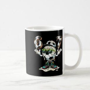 Lustig 6 7 Sechs Sieben 67 Fußball Meme Glasierte  Kaffeetasse