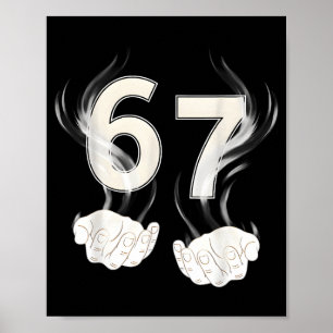 Lustig 6 7 Sechs Sieben 67 Poster