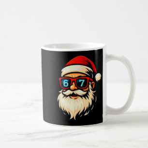 Lustig 6 7 Sechs Sieben Meme Santa Gesicht Weihnac Kaffeetasse
