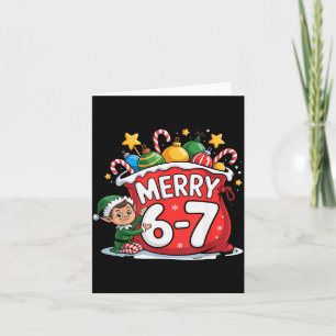 Lustig 6 7 Sechs Sieben Meme Weihnachten Frauen Mä Karte