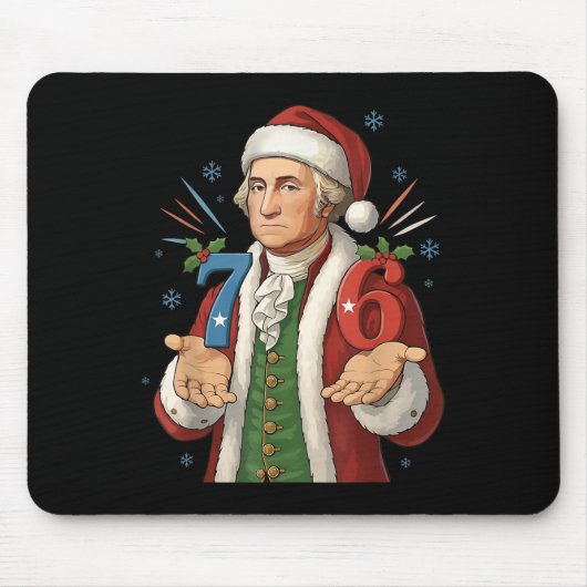 Lustig 7-6 6-7 George Washington Santa 67 Meme Chr Mousepad (Vorne)