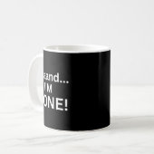 Lustig Aaaand Fertig Sarkastischer Witz Müde Sarka Kaffeetasse (Vorderseite Links)