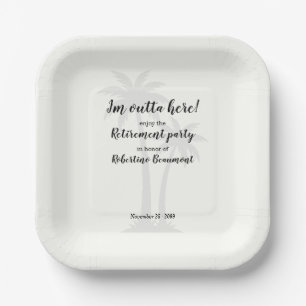 Lustig Ab Durch Die Mitte Palmen Abschiedsparty Pappteller