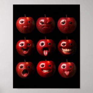 Lustig Alberne Ai Apfel Gen Z Meme Brainrot Humor  Poster