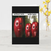 Lustig Alberner Ai Apfel Gen Z Meme Brainrot Humor Karte (Gelbe Blume)