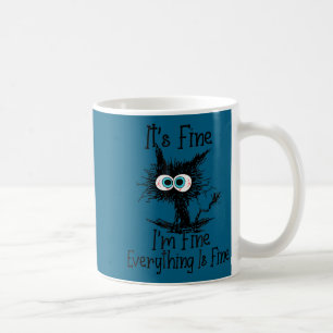Lustig Alles Es Ist In Ordnung Katze In Ordnung 2A Kaffeetasse