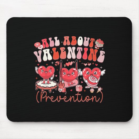 Lustig Alles über Valentinstag-Prävention Physioth Mousepad (Vorne)