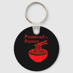 Lustig angetrieben von Ramen-Nudel-Japanisch-Essen Schlüsselanhänger