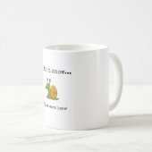 Lustig, Arbeit, Zitat, Kaffeetasse (VorderseiteRechts)