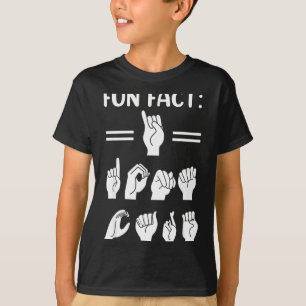 Lustig Asl Amerikanische Gebärdensprache Interessa T-Shirt