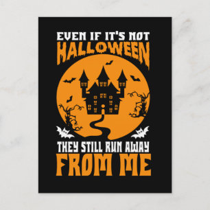 Lustig, auch wenn es nicht Halloween ist Grußkart Feiertagspostkarte