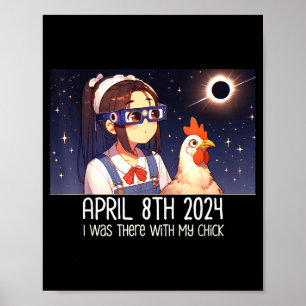 Lustig beim Beobachten der totalen Sonnenfinsterni Poster