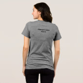 Lustig Benutzerdefiniert Ich Wachte Auf Katze Intr Tri-Blend Shirt (Rückseite voll)
