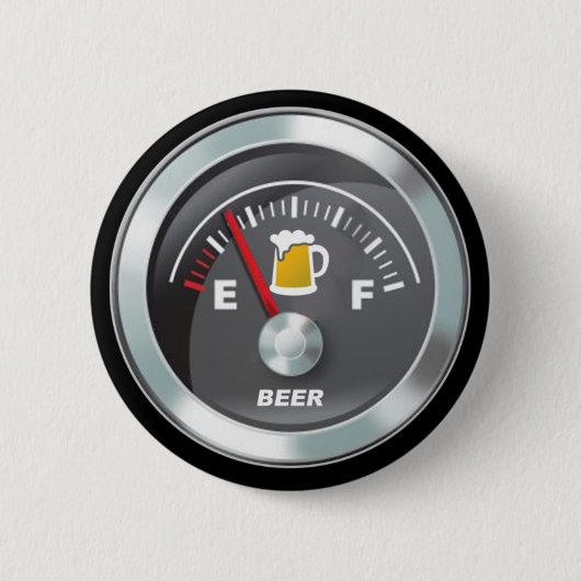 Lustig - Bier-Meter Fill'er hohes Messgerät Button (Vorderseite)