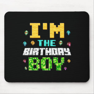 Lustig bin ich der Geburtstagsjunge Kinder Gamer P Mousepad