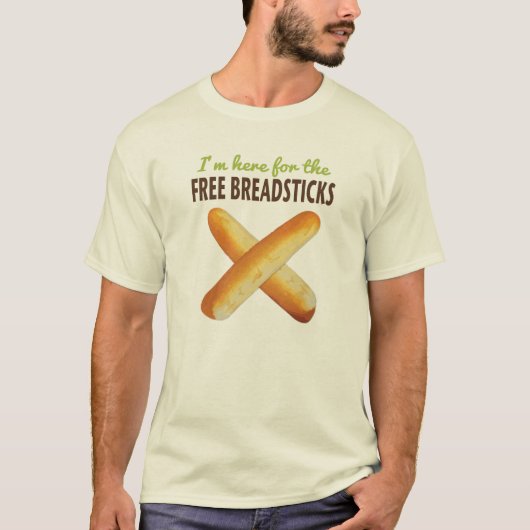 Lustig bin ich hier für die freien Breadsticks T-Shirt (Vorderseite)