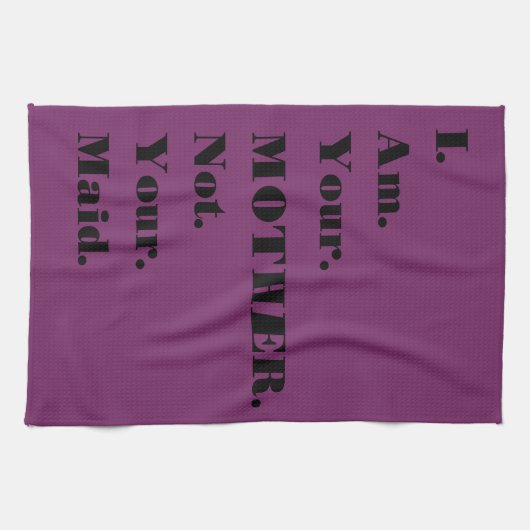 Lustig bin ich Ihre Mutter nicht Ihr Mädchen Handtuch (Horizontal)