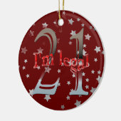 Lustig bin ich legales 21. keramikornament (Links)