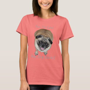 Lustig bin ich niedlicher Mops-Hund T-Shirt