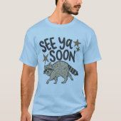 Lustig Bis Bald Waschbär Doppelseitiges T-Shirt (Vorderseite)