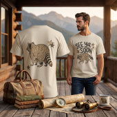 Lustig Bis Bald Waschbär Doppelseitiges T-Shirt