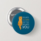 Lustig Bis Otter Seeotter Button (Vorne & Hinten)