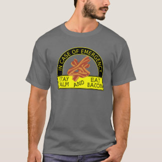 Lustig bleibe Sie, essen Speck-Shirt ruhig T-Shirt