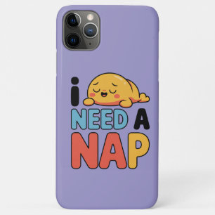 Lustig Brauche Ein Nickerchen Cute Sleepy Cartoon  Case-Mate iPhone Hülle