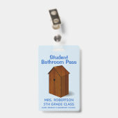 Lustig bringen Sie heraus Ausweis (Rückseite mit Clip)