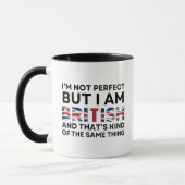 Lustig Britisch Tasse (Links)