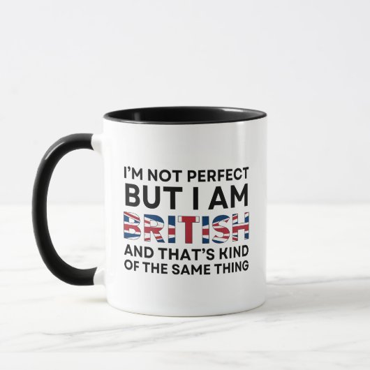 Lustig Britisch Tasse (Links)
