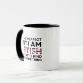 Lustig Britisch Tasse (Vorderseite Links)