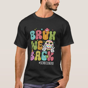 Lustig Bruh Wir sind zurück Glücklicher erster Sch T-Shirt