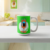 Lustig, Bunt, Eigenartig, Cartoonfigur Kaffeetasse