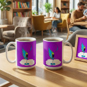 Lustig, Bunt, Eigenwillig, Cartoon-Charakter Kaffeetasse
