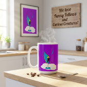 Lustig, Bunt, Eigenwillig, Cartoon-Charakter Kaffeetasse
