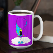 Lustig, Bunt, Eigenwillig, Cartoon-Charakter Kaffeetasse